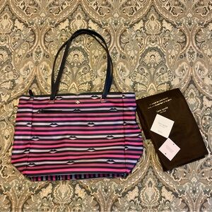 NWOT Kate Spade Jae Nylon Lip Print Large Tote WKRU6503